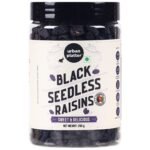 urban platter Seedless Black Fresh Raisins, 250G(Garnish Or Add To Fruit Salads, Oatmeals, Mueslis, Trail Mixes, Ice Creams, Baked Goods, Kheer & Ladoos),0.35 Kilograms - Fast Shipping to USA & Canada