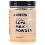 Urban Platter SOYA Milk Powder, 150g / 5.3oz [Plant-Based / Milk Alternative, Non-GMO & 49% Protein] - Fast Shipping to USA & Canada