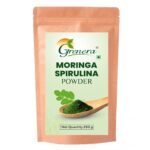 Grenera Moringa Spirulina Powder 250gram | Made with Pure Moringa and Spirulina Powder | Natural super food | Non-GMO, Gluten free | Moringa Spirulina blend