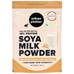 Urban Platter SOYA Milk Powder, 500g [Plant-Based / Milk Alternative, Non-GMO & 49% Protein] - Fast Shipping to USA & Canada