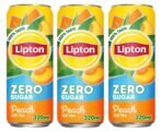 Lipton Peach Zero Sugar Iced Tea Refreshing And Flavorful Drink That Is Perfect For Those Who Are Looking To Reduce Their Sugar Intake (Pack Of 3) 320ml (Imported) - Fast Shipping to USA & Canada