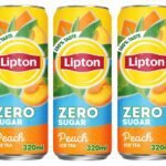 Lipton Zero Sugar Peach Ice Tea, 320ml, Pack of 3 (Imported) - Fast Shipping to USA & Canada