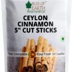 Bliss of Earth 100gm Ceylon Cinnamon (Dalchini) 5" Cut Sticks True Cinnamon Raw From Sri Lanka Original Great for Cooking and Health - Fast Shipping to USA & Canada