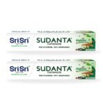 Sri Sri TATTVA shuddhta ka naam Sudanta Ayurvedic Herbal Fresh Breath Toothpaste - All Natural,Fluoride Free Tooth Paste With Cloves,Cinnamon,Bakul & More - 200G(Pack Of 2),For Kids And Adults - Fast Shipping to USA & Canada