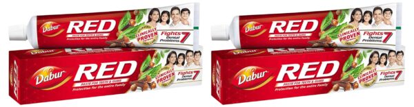 Dabur Red Toothpaste - 200g | World's No.1 Ayurvedic Paste | Fluoride Free|Helps in Bad Breath Treatment, Cavity Protection, Plaque Removal |For Whole Mouth Health| Power of 13 Potent Ayurvedic Herbs - Fast Shipping to USA & Canada
