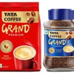 Tata Coffee Grand Premium Instant Coffee| 100g Pouch & Tata Coffee Grand Classic Instant Coffee| With Flavour Locked Decoction Crystals | 95g Jar - Fast Shipping to USA & Canada