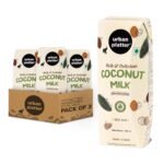 Urban Platter Unsweetened Coconut Milk, 250ml [Pack of 3 | 18% Fat, Additive-Free, Made in India, 100% Pure, Clean Label] - Fast Shipping to USA & Canada