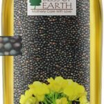 Bliss of Earth Wood Pressed Mustard Oil 1 Lt | Kacchi Ghani / Chekku / Kolhu | Unrefined Cold Pressed Oil for Cooking (Pack of 1) - Fast Shipping to USA & Canada