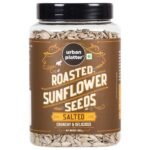 Urban Platter Roasted & Salted Sunflower Seeds, 500g (Use in Salads, Trail Mixes, Baked Goods, Granola Bars, Desserts | Source of Protein & Fibre | Keto Diet Friendly | Immunity Booster |Healthy Superfood Snack) - Fast Shipping to USA & Canada