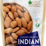 Bliss of Earth 500gm Organic Almonds Badam Dry fruits Crunchy & Tasty High in fiber, Immunity Booster Your Daily Diet Super Snack - Fast Shipping to USA
