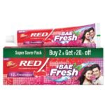 Dabur Red Bae Fresh Gel - 300gm (150gm*2) | Fights Bad Breath, Cavity Germs and Plaque | 12hr Freshness | Activ Germ-Kill formula - Fast Shipping to USA & Canada