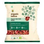 Organic Tattva, Organic Red Chilli Whole, 100g | Farm Picked Fresh Lal Mirch Sabut | Pesticide and Chemical Free | Rich Aroma | With Natural Oils - Fast Shipping to USA & Canada