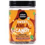 Urban Platter Sweet Amla Candy Infused with Ginger Lemon Pepper, 250g (Sweet, Tangy and Zesty | Aftermeal Digestive | Travel Essential | Anytime Snack |) - Fast Shipping to USA & Canada