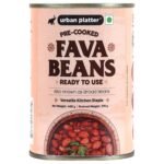Urban Platter Canned Fava Beans, 400g (Ready to use, Cooked Fava Beans, Broad Beans, Middle Eastern Staple, Foul Medammas) - Fast Shipping to USA & Canada