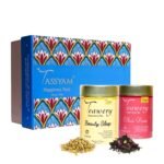 Tassyam Fine Tea Gift Set | Perfect Festival Gift Box | Pure Tisanes | Diwali Gift | Flavored Black Tea | Wellness Gift Hamper | Wedding Gift, Birthday Gift for Men and Women - Fast Shipping to USA & Canada