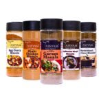 Tassyam Indian Meats Spice Combo 500 grams Dispensers | Since 1940 | Shahi Chicken, Red Meat, Garam Masala, Biryani, Instant Egg Curry | Incredible Value - Fast Shipping to USA & Canada