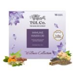 TGL Co. The Good Life Company Immune Warrior Immunity Booster Green Tea 16 Tea Bag Ayurvedic Herbal Tea With Green Tea, Amla, Tulsi, Giloy, Cinnamon, Ginger, Peppermint, Fennel Seeds - 80 Gram - Fast Shipping to USA & Canada