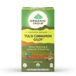 ORGANIC INDIA Tulsi Cinnamon Giloy 25 Tea Bags (Pack of 3) - Fast Shipping to USA & Canada