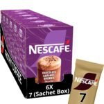 Nescafe Chocolate Caramel Brownie Mocha Instant Coffee and Cocoa Beverage ? 7 x 21.4 g, 5.28 oz ? 149.8 g - Fast Shipping to USA & Canada