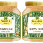Dhampurgreen Demerara Brown Sugar, 1.6 Kg (800G X 2)| Demerara Golden Brown Sugar | Source Of Minerals | Healthier Substitute For White Sugar | Chemical Free | Sulphurless | No Preservatives - Fast Shipping to USA & Canada