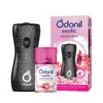 DABUR Odonil Exotic Automatic Spray-225Ml|Machine + 1 Refill|Floral Bliss|2X Long Lasting|2200 Sprays Guaranteed|Lasts Upto 60 Days - Fast Shipping to USA & Canada