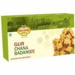 Dhampure Speciality Gur Chana Badam Bite, 400G | Jaggery Sweets | Chana Burfee Burfi - Fast Shipping to USA & Canada