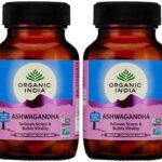 ORGANIC INDIA Ashwagandha Capsules - 60 Veg Capsules (Pack of 2)