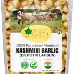 Bliss of Earth Naturally Organic Kashmiri Garlic 1kg Single Clove, Kashmiri Ek Pothi Lahsun - Fast Shipping to USA & Canada