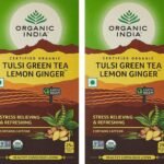 ORGANIC INDIA Tulsi Lemon Ginger Tea Bag 25 Tea Bags (Pack Of 2) - Earl Grey, 0.21 Kg - Fast Shipping to USA & Canada