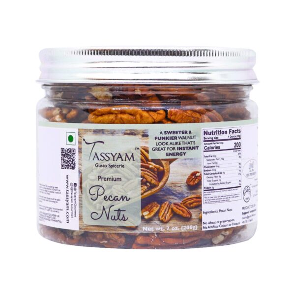 Tassyam Exotic Pecan Nuts 200g | Premium Imported Nuts