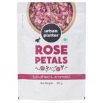 Urban Platter Sun Dried Rose Petals, 100g (100% Edible, Sun-Dried | Gulab Patti | Dried Rose Petals | Use in Tea, Baking, Making Rose Water, Crafting) - Fast Shipping to USA & Canada
