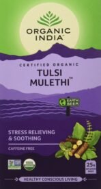 Organic India Tulsi Mulethi, 25 Tea Bags (1 bag x 1.8g each) - Fast Shipping to USA & Canada