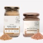 Ecotyl Face Pack Combo - Sandalwood Powder and Multani Mitti | Duo for Skin Brightening and Glow | 100g + 150g - Fast Shipping to USA & Canada