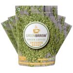 Greenbrrew Organic Unroasted Green Coffee Crushed Beans for Weight Loss (Pack Of 5, 5 X 200G) - Fast Shipping to USA & Canada