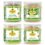 Dhampurgreen Spiced Jaggery Tea Palm Candy Sugar, 350gGur Saunf, 250gHaldi Turmeric Masala Gur, 250gGur Masala Powder Chai, 250g1100 - Fast Shipping to USA & Canada