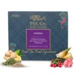 TGL Co. The Good Life Company Geisha Green Tea, 16 Tea Bags With Green Sencha Tea, Green Bancha Tea, Green Kukicha Tea, Sesame, Bamboo Shoots, Schizandra Berries, Ginger, Roses - 32 Gms - Fast Shipping to USA & Canada