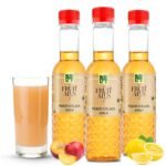 Dhampurgreen Peach Colada Fruits Mocktail Mocktail Cocktail Vodka, Rum, Gin Mixer, Makes 10-12 Drinks Each Bottle, 900Ml (300Ml X 3 Bottles) Pour Add Stir & Sip Syrup Non Alcoholic Beverage - Fast Shipping to USA & Canada