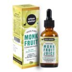 Urban Platter Monk Fruit Juice Concentrate, 50 ml (100% Pure | Non-GMO | Natural Sweetener | Low GI | Add to Smoothies, Shakes, Tea, Breakfast Cereals) - Fast Shipping to USA & Canada