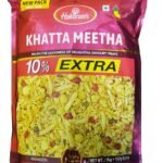 Haldiram's Delhi Khatta Meetha Mixture | Namkeen | Indian Snacks | Crunchy, Tasty and Colourful | Sweet and Sour in Taste | In- between Meals & Evening Snacks | 1100g - Fast Shipping to USA & Canada