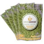 Greenbrrew Organic Unroasted Green Coffee Crushed Beans for Weight Loss (Pack Of 4, 4 X 200G) - Fast Shipping to USA & Canada