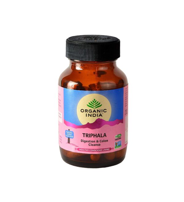 Organic India Triphala 60 Capsules Bottle