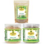 Dhampurgreen Spiced Jaggery Snacks Combos for Tea Palm Candy Sugar, 350gGur Masala Powder Chai, 250gGur Saunf, 150g750 - Fast Shipping to USA & Canada