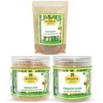 Dhampurgreen Spiced Jaggery Snacks Combos for Tea Gur Masala Powder Chai, 250gGur Saunf, 150gCinnamon Sugar,325g725 - Fast Shipping to USA & Canada