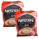 Nescafe 3 in 1 Original Soluble Ground Coffee Beverage, 30 Sachets Bag - Medium Roast - Pack of 2 (Imported) - Fast Shipping to USA & Canada
