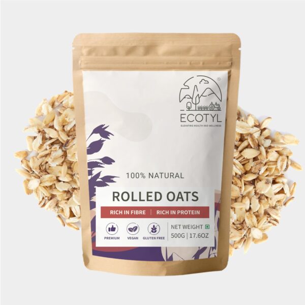 Ecotyl Rolled Oats | Gluten Free | Breakfast Cereal | 500g - Fast Shipping to USA & Canada