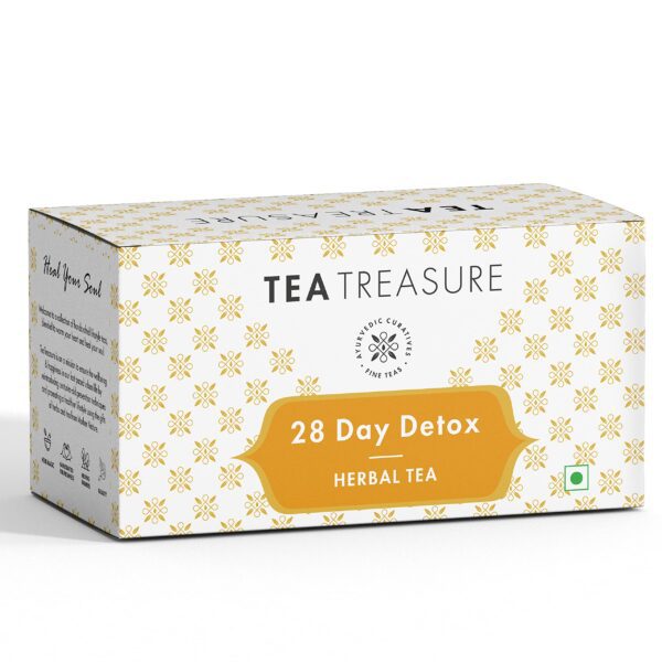 Tea Treasure 28 Days Detox Tea -25 Pyramid Tea Bags - Fast Shipping to USA & Canada