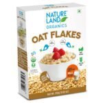 Natureland Organics Oat Flakes 250 Gm - Healthy Organic Oats - Fast Shipping to USA & Canada