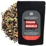 The Tea Trove Punjabi Black Masala Chai Tea Loose Leaf, Ginger, Cardamom, Clove, Nutmeg, Black Pepper, Star Anise, Cinnamon for Rich and flavorful Hot Indian Tea or Iced Masala Tea- (100gms,50 Cups) - Fast Shipping to USA & Canada