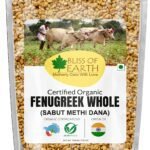 Bliss of Earth Certified Organic 200gm Fenugreek seed (Sabut Methi Dana) spices and masala For | hair grow | Boosting metabolism & Immunity | Weight Loss | Healthy cooking - Fast Shipping to USA & Canada