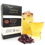 Tassyam Oolong Rouge Tea, 50 Grams | Iced Tea, Summer Drink | Luxury Box - Rose Tea Blend, Loose Leaf - Fast Shipping to USA & Canada